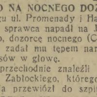Napad na dozorcę, 1935