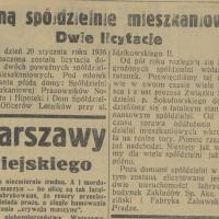 Licytacje, 1935