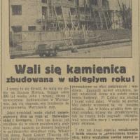 Wali się kamienica, 1936