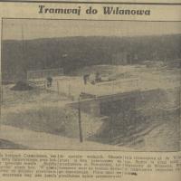 Tramwaj do Wilanowa, 1936