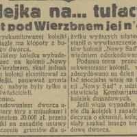 Kolejka na tułaczce, 1936