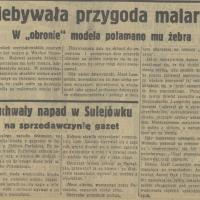 Przygoda malarza, 1936