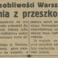 Jezdnia z przeszkodami, 1936