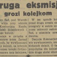 Druga eksmisja grozi, 1936