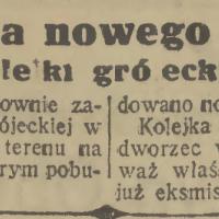 Eksmisja dworca, 1936