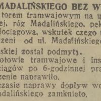 Madalińskiego bez wody, 1936