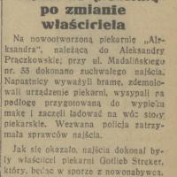 Najazd na piekarnię Najazd na piekarnię, 1936