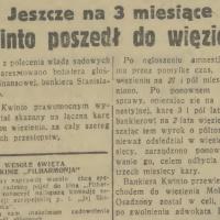 Kwinto do więzienia, 1936