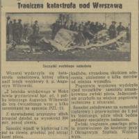 Śmiercią lotnika, 1936