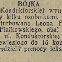 Bójka, 1936