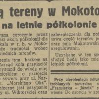 Tereny na półkolonie, 1936