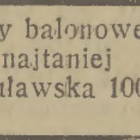 Ramy balonowe, 1936