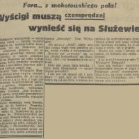 Fora z pola, 1936