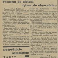 Tyłem do obywatela, 1936