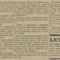 Katastrofa na Boryszewskiej. 1936