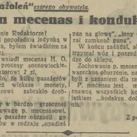 Mecenas i konduktor, 1936