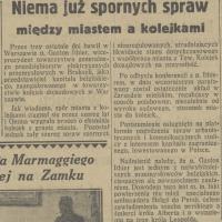 Niema spornych spraw, 1936
