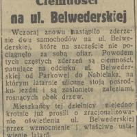 Ciemności na Belwederskiej, 1936