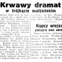 Dramat w trójkącie, 1936