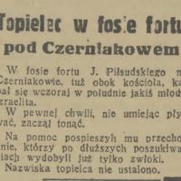Topielec w fosie, 1936