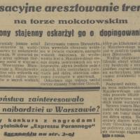 Aresztowanie trenera, 1936