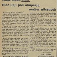 Plan Unji pod okupacją, 1936
