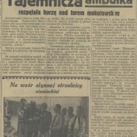 Tajemnicza ampułka, 1936
