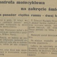 Na zakręcie śmierci, 1936