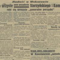 Radość w Mokotowie, 1936