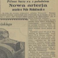 Nowa arterja, 1936
