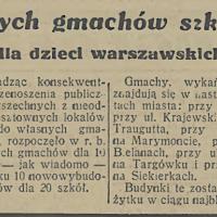 6 nowych gmachów, 1936