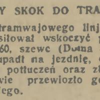 Fatalny skok, 1936