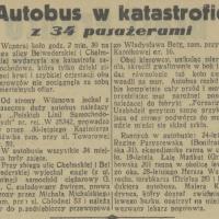 Autobus w katastrofie