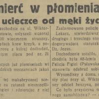 Śmierć w płomieniach, 1936