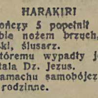 Harakiri, 1936