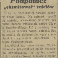 Podpalacz, 1936