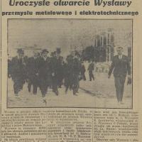 Otwarcie Wystawy, 1936