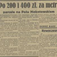 Parcele po 200, 1936