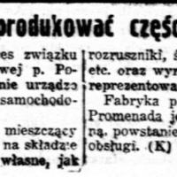I w kraju można produkować, 1936