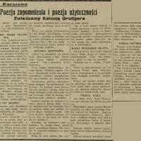 Poezja zapomnienia, 1936
