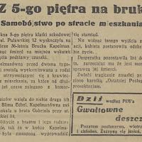 Z 5-go piętra na bruk, 1936