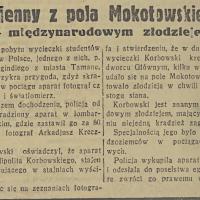 Stajenny złodziejem, 1936