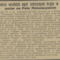 Tajemnica ogni sztucznych Tajemnica ogni sztucznych, 1936