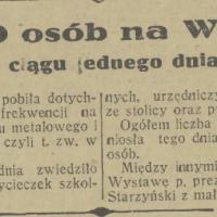 100000 osób na wystawie, 1936