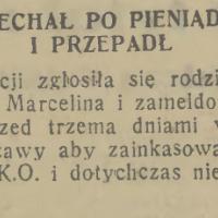 Jan Urban przepadł, 1936
