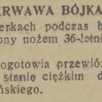 Krwawa bójka, 1936