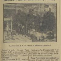 Prezydent na Wystawie, 1936