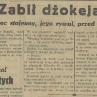 Zabił dżokeja, 1936