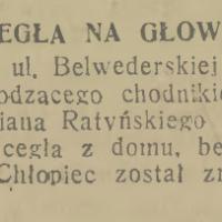 Na rogu Belwederskiej i Szustra, 1936
