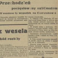 Poczęstowany sublimatem, 1936
